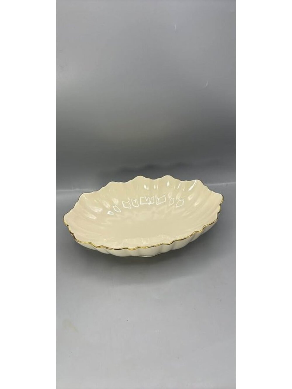Lenox Oval Scalloped Bowl